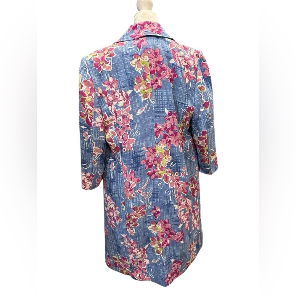 Amanda Smith Floral Blue dress set dress (2pcs) size 12 - Picture 6 of 10